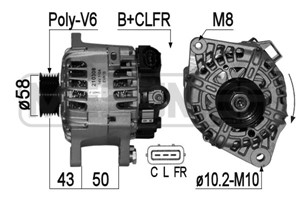 Generator, HYUNDAI ix35, KIA CEE'D Halvkombi, CEE'D SW, SPORTAGE III, VENGA, 37300-2B600, 37300-2B610