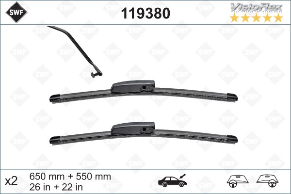 Flatbladesats 650/550