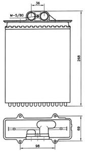 Värmeväxlare, kupévärme, OPEL VECTRA B, VECTRA B Halvkombi, VECTRA B Kombi, SAAB 9-5, 9-5 Kombi, VAUXHALL VECTRA, 1618049, 1618110, 5045