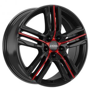 Ronal R57 Black Red 7.5x18 5/112 ET45 B76