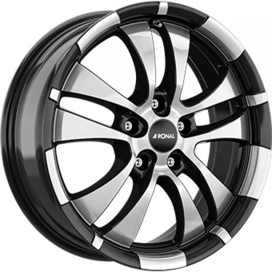 Ronal R59 Gloss Black Polished 7/16 5/112 ET35 B76