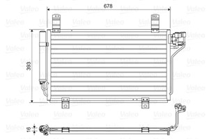 Kondensor, klimatanläggning, MAZDA CX-5, KD6261480A, KD62-61-480A, KF0361480A, KF03-61-480A, KF0361480B, KF03-61-480B