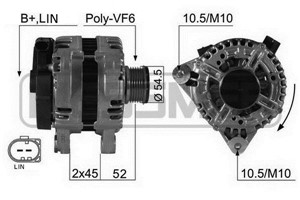 Generator, FORD GALAXY II, MONDEO IV, MONDEO Sedan IV, MONDEO Turnier IV, S-MAX, LAND ROVER FREELANDER 2, 1435647, 1455494, 30667666 AB,