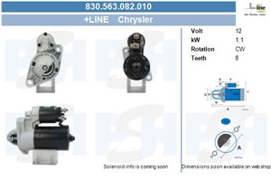 Startmotor, CHRYSLER NEON, NEON II, DODGE NEON II, 05033556AC, 4793493, 5033133AA, 5033133AB, 5033556AC