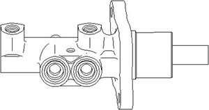 Huvudbromscylinder, FORD C-MAX, FOCUS II, FOCUS C-MAX, FOCUS Turnier II, 1 223 475, 1 223 483, 1 456 989, 3M512140AA, 3M512140CA, 6M5121