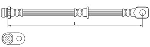 Bromsslang, Fram, Höger, Vänster, MITSUBISHI GRANDIS, MR955461