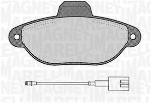 Bromsbeläggsats, Framaxel, FIAT 500, PANDA, PUNTO, PUNTO Cabriolet, PUNTO Van, FORD KA, LANCIA Y, 1675620, 77364635, 77365191, 9S512K021