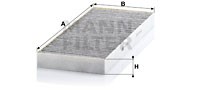 Kupefilter, CITROËN,FIAT,LANCIA,PEUGEOT, 1483883080, 6447 SP, 6447 TA, 6479 42, 9655190480