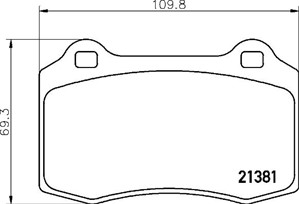 Bromsbeläggsats, Bakaxel, Framaxel, CITROËN,DAIMLER,DS,JAGUAR,PEUGEOT,SEAT,VOLVO, 1619607480, 2885759PK, 30645136, 30665552, 30683858, 4