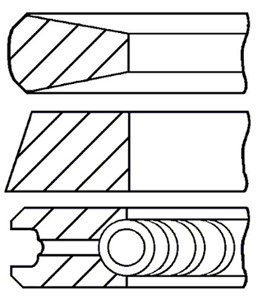 Kolvringar, kit, FIAT,IVECO, 504049351
