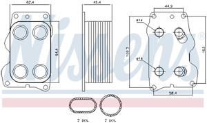 Oljekylare, motor, CITROËN,FIAT,FORD,LANCIA,PEUGEOT,TOYOTA,VOLVO, 1103L3, 1103S4, 1103T3, 1232498, 1256739, 1363095, 1398669, 1576254, 1