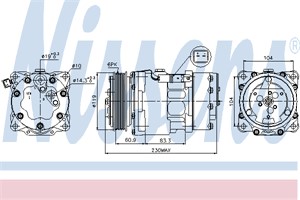 Kompressor, klimatanläggning, CITROËN,FIAT,LANCIA,PEUGEOT,TOYOTA, 6453.LQ, 6453.LX, 6453JN, 6453JQ, 6453LR, 6453QW, 6453TE, 6453TF, 6453