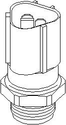 Temperaturswitch, kylarfläkt, SEAT AROSA, VW LUPO I, POLO, 6X0 959 481