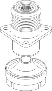 Frihjulskoppling, generator, FORD, 1 133 969, 1 151 207, 1 423 796, 1 477 441, 1S4Q10C382AC, 1S4Q10C382AD, 5M5Q10D310AA, 5M5Q10D310AB