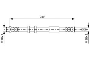 Bromsslang, Bak, Höger, Vänster, AUDI A8 D4, 4H0 611 775 A, 4H0 611 775 B