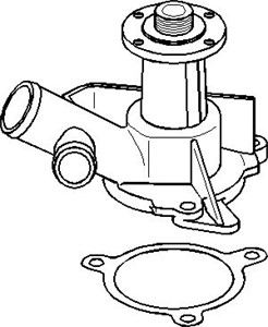 Vattenpump, BMW 3 [E21, E30], 3 Cabriolet [E30], 5 [E28], 1151 1 706 564, 1151 1 706 588, 1151 1 711 492, 1151 9 071 562