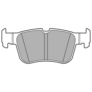 Bromsbeläggsats, Bakaxel, FORD,FORD USA, 2110582, 2209329, 2247444, 2433333, 2454300, 2465422, 5181858, 5333787, DG9C2M007BA, DG9C2M007B