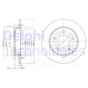 Bromsskiva, MAZDA 3, 3 Sedan, BP4Y-26-251B, BP4Y-26-251C, BP4Y26251D, C24Y26251B, C24Y26251C9A