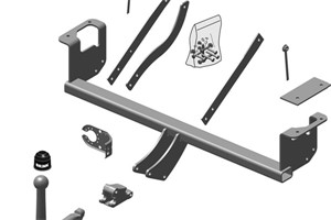 Dragkrok, Avtagbar, DAIHATSU MATERIA