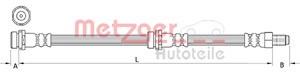 Bromsslang, Fram, Höger, Vänster, MAZDA TRIBUTE, EC0143980A