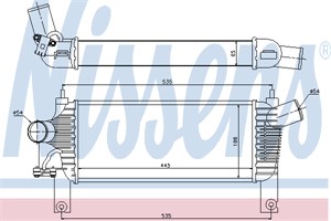 Intercooler, NISSAN NP300 NAVARA, NP300 NAVARA Flak/chassi, NP300 PICKUP, PATHFINDER III, 0382LY*, 04E 906 262 AT, 1359961080*, 14461-EB