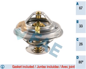 Termostat, kylvätska, BMW,FORD,JEEP,LAND ROVER,MERCEDES-BENZ,OPEL,SEAT,VAUXHALL,VW, 005 203 29 75, 075 121 113 D, 076 121 113, 1018799,
