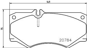 Bromsbeläggsats, Framaxel, MERCEDES-BENZ,VW, 0005868942, 0014201420, 0015867042, 0015868942, 0034200720, 0044201420, 0054209820, 2916981