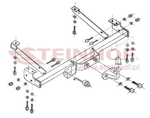 Dragkrok, Standard, NISSAN,OPEL,RENAULT