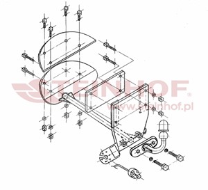 Dragkrok, Standard, OPEL CORSA B