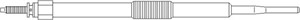 Glödstift, MINI MINI, TOYOTA AURIS, COROLLA, COROLLA Kombi, COROLLA Sedan, YARIS, YARIS VERSO, 1223 7 791 101, 19850 0W010