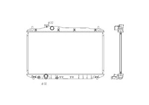 Kylare, motorkylning, HONDA CIVIC Hatchback VIII, 19010RSAG01, 19010RSJE01