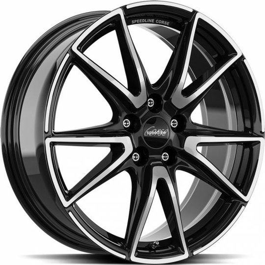 Speedline Sl6 Vettore Jet Black Front Cut 8,5/19 5/112 ET21 B66.6