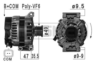 Generator, MINI MINI, MINI Cabriolet, MINI CLUBMAN, MINI CLUBVAN, MINI COUNTRYMAN, MINI Coupé, MINI PACEMAN, MINI Roadster, 12 31 7 604