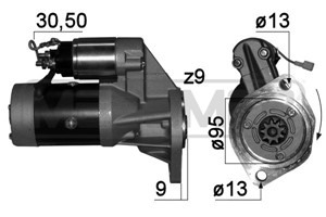 Startmotor, ISUZU TROOPER I, OPEL CAMPO, FRONTERA A, FRONTERA A Sport, MONTEREY A, 12 02 017, 12 02 163, 8-94433-912-0, 8-94433-912-1, 8