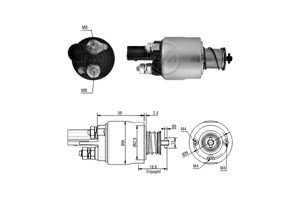 Magnetswitch, startmotor