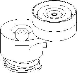 Remsträckare, flerspårsrem, NISSAN,OPEL,RENAULT,VAUXHALL,VOLVO, 09109566, 1175 000 Q0C, 1175 000 Q0J, 1175 000 QAB, 1175 000 QAC, 1175 0