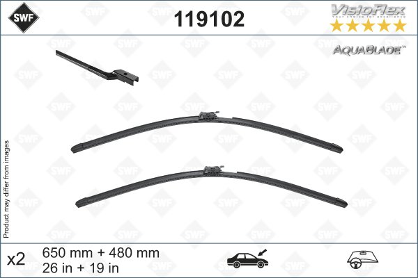 Flatbladesats 650/480