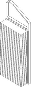 Luftfilter, CITROËN,FORD,MAZDA,PEUGEOT,TOYOTA, 1 147 681, 1 672 497, 1444 W9, 1444 VZ, 1444 X3, 2S6Q9601A1A, 2S6Q9601AA, SU001 00653, SU
