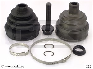 Drivknut, Framaxel, På hjulsidan, AUDI 80 B3 Sedan, 80 B4 Avant, 80 B4 Sedan, 90 B3, CABRIOLET B3, COUPE B3, 893498099F, 893498099H
