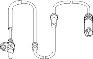 ABS-givare, Sensor, hjulvarvtal, Bakaxel, båda sidor, BMW 7 [E38], 3452 0 025 722, 3452 1 165 533, 3452 6 756 374