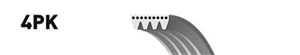 Flerspårsrem, ACURA,FIAT,FORD,HONDA,HYUNDAI,MAZDA,MITSUBISHI, 25212-32510, 25212-32520, 25212-32550, 25212-33000, 25212-33050, 25212-330