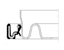 Oljepackningsring, vevaxel, Fram, ALFA ROMEO,BMW,CHRYSLER,DACIA,FIAT,MERCEDES-BENZ,MITSUBISHI,NISSAN,OPEL,RENAULT,SUZUKI, 1351000QAD, 13