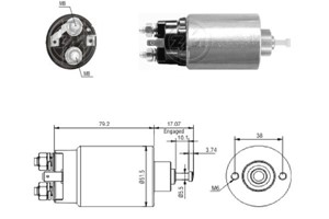 Magnetswitch, startmotor, FORD RANGER, MAZDA B-SERIE, BT-50 Pick-up, F8RU--11000--CA
