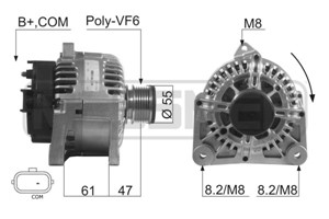 Generator, DACIA,PEUGEOT,RENAULT, 23 10 085 78R, 77 01 475 896, 77 01 476 812, 77 11 368 380, 77 11 368 719, 82 00 390 675, 82 00 410 68
