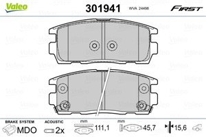Bromsbeläggsats, Bakaxel, CHEVROLET CAPTIVA, OPEL ANTARA A, VAUXHALL ANTARA A, 1605123, 95459513, 96626075, 96626076