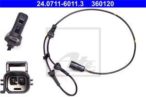 ABS-givare, Sensor, hjulvarvtal, Framaxel, VOLVO C70 Cabriolet I, C70 Coupé I, S70, V70 I, 9472170, 9496420