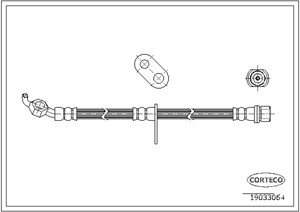 Bromsslang, framaxel höger, LEXUS ES, TOYOTA CAMRY, 9094702734