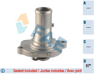 Termostat, kylvätska, FIAT,LANCIA, 0007545958, 0007589135, 0007789135, 0075459580, 0075813190, 7545958, 7589135, 7789135