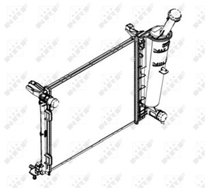 Kylare, motorkylning, LANCIA YPSILON, 252813E000, 25281-3E000, 252813E010, 25281-3E010, 252813E011, 25281-3E011, 51839665, 51934680