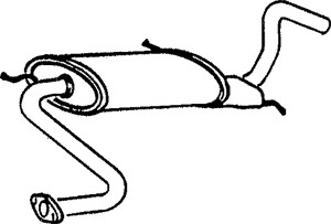 Mittenljuddämpare, Mitt, MAZDA 323 III, 323 Hatchback III, 323 Station Wagon III, E525-40-100D, E525-40-100F, E526-40-100B, E526-40-100F